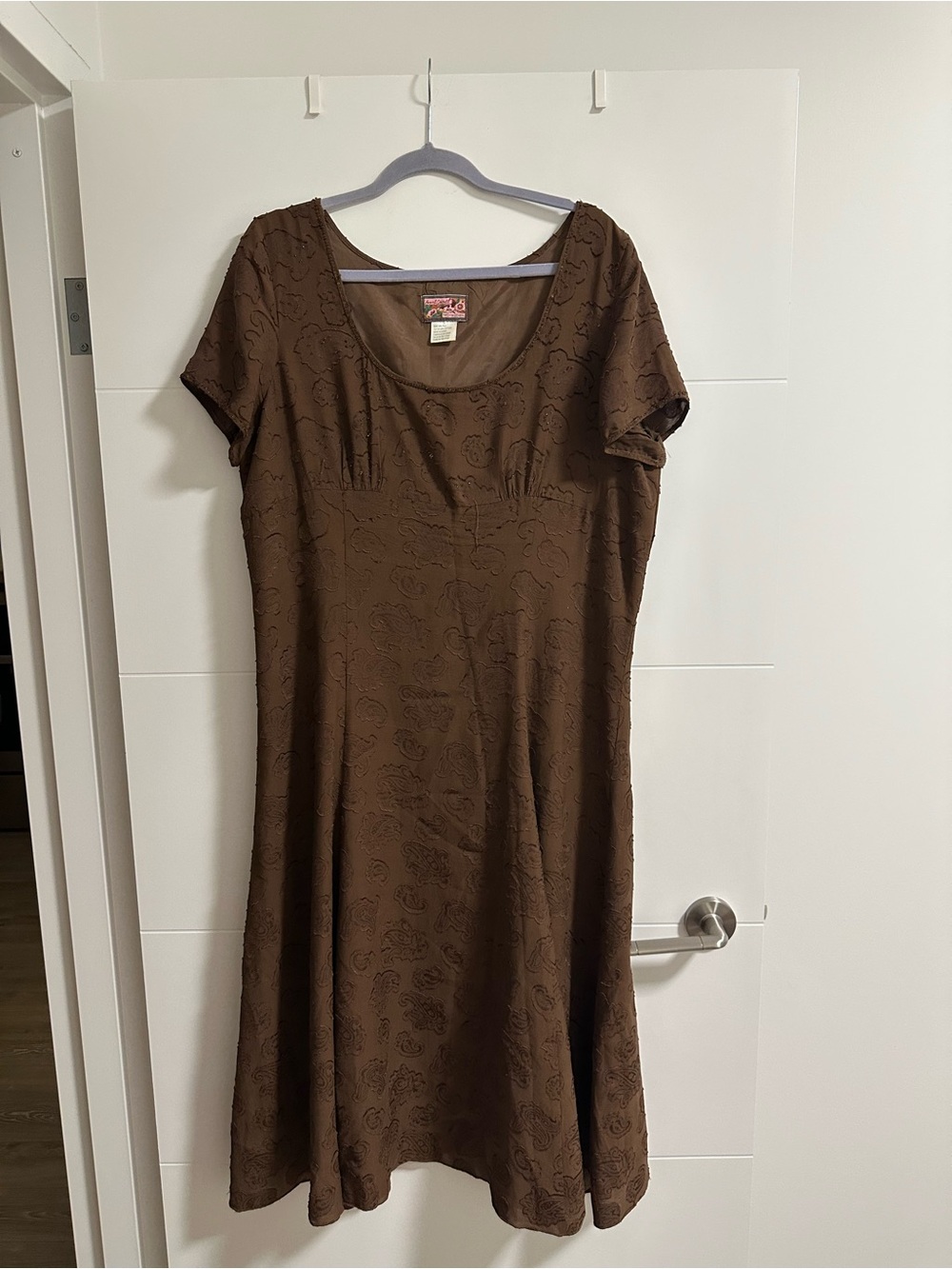 April Cornell Vintage Silk Beaded Midi Dress